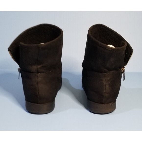 Womens SUEDE BOOTS WITH ZIPPER - Picture 4 of 9